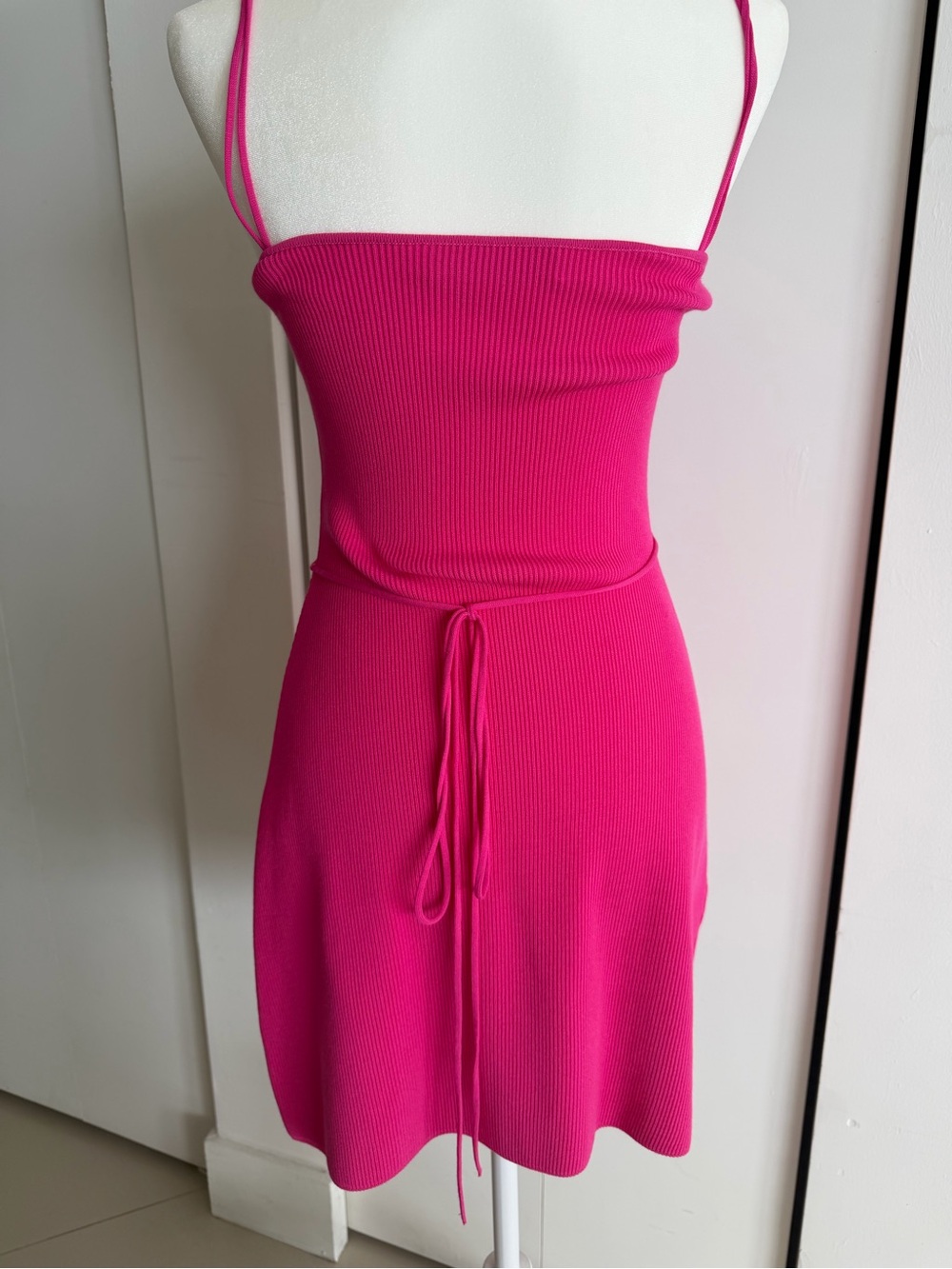 MACH & MACH Hot Pink Heart-Bust Strap Dress - Picture 4 of 4